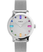 Transcend™ 31mm Stainless Steel Mesh Band Watch