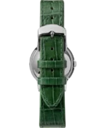 Marlin® Hand-Wound California Dial 34mm Leather Strap Watch