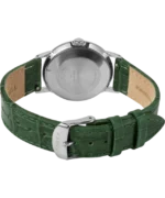 Marlin® Hand-Wound California Dial 34mm Leather Strap Watch