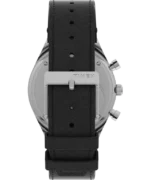 Q Timex Chronograph 40mm Leather Strap Watch