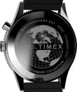 Waterbury Traditional GMT 39mm Synthetic Rubber Strap Watch