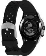 Waterbury Traditional GMT 39mm Synthetic Rubber Strap Watch