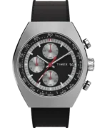 Timex Legacy Tonneau Chronograph 42mm Synthetic Rubber Strap Watch