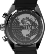 Timex Legacy Tonneau Chronograph 42mm Synthetic Rubber Strap Watch