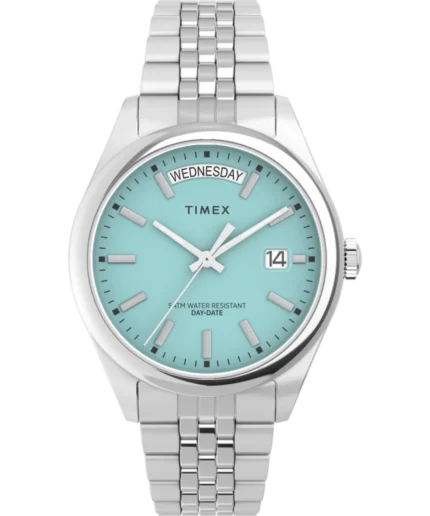 Timex Legacy Day and Date 36mm Stainless Steel Bracelet Watch