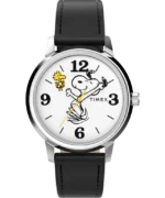 Timex x Peanuts® Marlin® 75th Anniversary Edition 38mm Leather Strap Watch