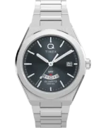 Q Timex® Continental GMT 39mm Stainless Steel Bracelet Watch